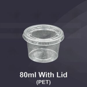 Cup With Lid – 80ml (PET)